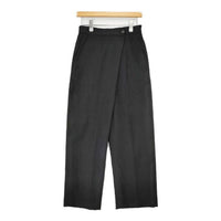 URBAN RESEARCH DOORS ラップワイドパンツ DR37-24A210 パンツ 23AW ブラック レディース アーバンリサーチドアーズ【中古】5-0927T∞