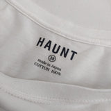 HAUNT コットン サイズ38 半袖Ｔシャツ カットソー ホワイト レディース ハウント【中古】5-0616S∞