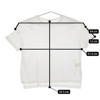 HAUNT コットン サイズ38 半袖Ｔシャツ カットソー ホワイト レディース ハウント【中古】5-0616S∞