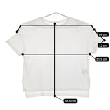 HAUNT コットン サイズ38 半袖Ｔシャツ カットソー ホワイト レディース ハウント【中古】5-0616S∞