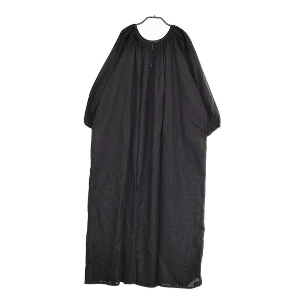 TUTIE 新品 tomomiさんコラボ コットンリネンブロード2WAYワンピース ロング丈 定価13970円 ブラック レディース ツチエ【中古】5-0415M♪