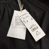 TUTIE 新品 tomomiさんコラボ コットンリネンブロード2WAYワンピース ロング丈 定価13970円 ブラック レディース ツチエ【中古】5-0415M♪