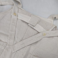 nest Robe/UpcycleLino 01231-1316 チノサロペット 定価30800円 オーバーオール サロペット キナリ レディース ネストローブ/アップサイクルリノ【中古】5-0906M∞