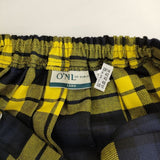 O'NEIL OF DUBLIN チェック キルト ウール 巻き ロングスカート イエロー ネイビー レディース オニールオブダブリン【中古】5-0927T∞