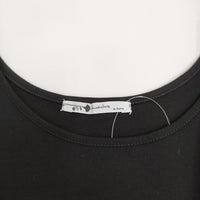 chambre de charme ノースリーブ 切替 ギャザー ワンピース ブラック レディース シャンブルドゥシャーム【中古】5-0509S♪
