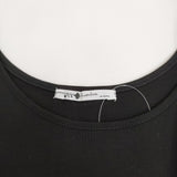 chambre de charme ノースリーブ 切替 ギャザー ワンピース ブラック レディース シャンブルドゥシャーム【中古】5-0509S♪
