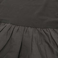 chambre de charme ノースリーブ 切替 ギャザー ワンピース ブラック レディース シャンブルドゥシャーム【中古】5-0509S♪