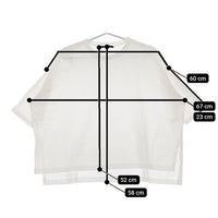 mizuiro-ind ワイド コットン 半袖Ｔシャツ カットソー ホワイト レディース ミズイロインド【中古】5-0616S∞