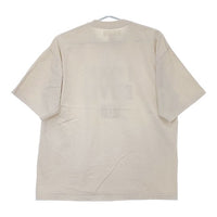 HARI カレッジロゴプリント メキシコ製 加工 半袖Ｔシャツ カットソー ライトベージュ レディース ハリ【中古】5-0616S∞