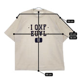 HARI カレッジロゴプリント メキシコ製 加工 半袖Ｔシャツ カットソー ライトベージュ レディース ハリ【中古】5-0616S∞
