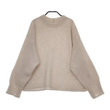 JURGEN LEHL J0144UB701 梨地ワイドモックネックカットソー 日本製 定価37400円 ニット 24AW ベージュ レディース ヨーガンレール【中古】5-0415T♪