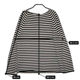 GALERIE VIE コットンナイロンボートネックプルオーバー 定19800円 ニット 22SS ブラック ホワイト レディース ギャルリーヴィー【中古】5-0509M♪
