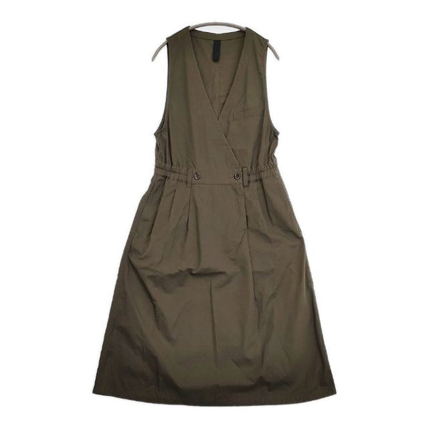 MHL. HIGH TWIST COTTON TWILL 595-3156502 ジャンパースカート ワンピース 23SS カーキ レディース エムエイチエル【中古】5-0914M∞