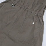 MHL. HIGH TWIST COTTON TWILL 595-3156502 ジャンパースカート ワンピース 23SS カーキ レディース エムエイチエル【中古】5-0914M∞