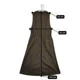 MHL. HIGH TWIST COTTON TWILL 595-3156502 ジャンパースカート ワンピース 23SS カーキ レディース エムエイチエル【中古】5-0914M∞