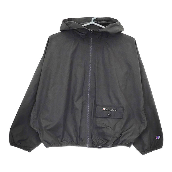 Champion ドルマンスリーブ ジップジャケット CW-P603 サイズM パーカー ブルゾン ブラック レディース チャンピオン【中古】5-0509M♪