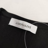 La TOTALITE レースドッキングノースリーブプルオーバー ベスト ノースリーブ ニット ネイビー レディース ラトータリテ【中古】5-0616S∞