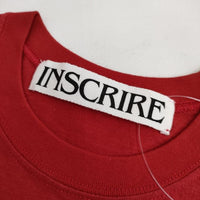 INSCRIRE Belted No Sleeve Tee 定価16500円 I23SS-CUT12 ノースリーブ Ｔシャツ カットソー 23SS レッド レディース アンスクリア【中古】5-0616S∞