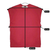 INSCRIRE Belted No Sleeve Tee 定価16500円 I23SS-CUT12 ノースリーブ Ｔシャツ カットソー 23SS レッド レディース アンスクリア【中古】5-0616S∞