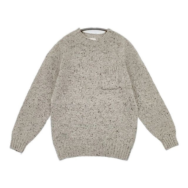 Morris&Sons ポケット付き ウール セーター ニット グレー ミックス レディース モリスアンドサンズ【中古】5-0818T∞