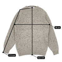 Morris&Sons ポケット付き ウール セーター ニット グレー ミックス レディース モリスアンドサンズ【中古】5-0818T∞