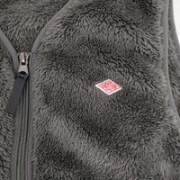 Danton ハイパイルフリース Vネックジップベスト DT-A0020 ベスト グレー レディース ダントン【中古】5-0927T∞