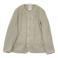 Danton フリース ノーカラー カーディガン JD-8911 ジャケット グレージュ レディース ダントン【中古】5-0927T∞