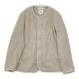 Danton フリース ノーカラー カーディガン JD-8911 ジャケット グレージュ レディース ダントン【中古】5-0927T∞