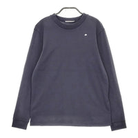 mina perhonen za8610 lisse サイズ38 コットン ワンポイント刺繍 長袖Ｔシャツ カットソー ネイビー レディース ミナペルホネン【中古】5-0509M♪