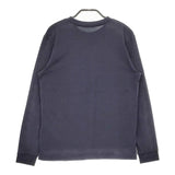 mina perhonen za8610 lisse サイズ38 コットン ワンポイント刺繍 長袖Ｔシャツ カットソー ネイビー レディース ミナペルホネン【中古】5-0509M♪