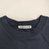 mina perhonen za8610 lisse サイズ38 コットン ワンポイント刺繍 長袖Ｔシャツ カットソー ネイビー レディース ミナペルホネン【中古】5-0509M♪