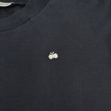 mina perhonen za8610 lisse サイズ38 コットン ワンポイント刺繍 長袖Ｔシャツ カットソー ネイビー レディース ミナペルホネン【中古】5-0509M♪