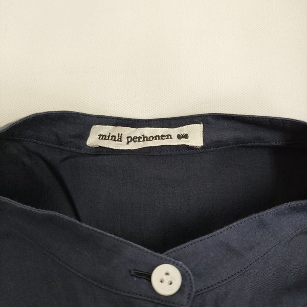 mina perhonen - mina perhonen ai1111 siipi サイズ36 コットンシルク プルオーバー ブラウス シャツ ネイビー レディース ミナペルホネン【中古】5-0509M♪ mina perhonen ai1111 siipi サイズ36 コットンシルク プル