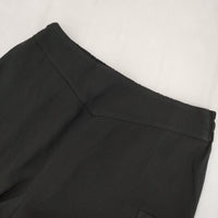 agnes b. サイドポケット トリアセテート サイズ40 イージーワイド パンツ ブラック レディース アニエスベー【中古】5-0914G∞