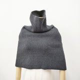 AP STUDIO リブニットケープ 定価19800円 カシミヤ混 ネックウォーマー 24AW グレー レディース エーピーストゥディオ【中古】5-0415T♪