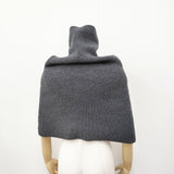 AP STUDIO リブニットケープ 定価19800円 カシミヤ混 ネックウォーマー 24AW グレー レディース エーピーストゥディオ【中古】5-0415T♪