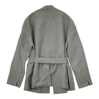 AK+1 ウールリネン ベルト付き 定価47300円 ジャケット 23AW グレー レディース エーケーワン【中古】5-0927T∞