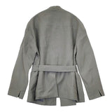 AK+1 ウールリネン ベルト付き 定価47300円 ジャケット 23AW グレー レディース エーケーワン【中古】5-0927T∞
