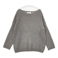 evam eva E233K081 mohair lily pullover モヘヤ プルオーバー 定価29700円 セーター ニット グレー レディース エヴァムエヴァ【中古】5-0927T∞