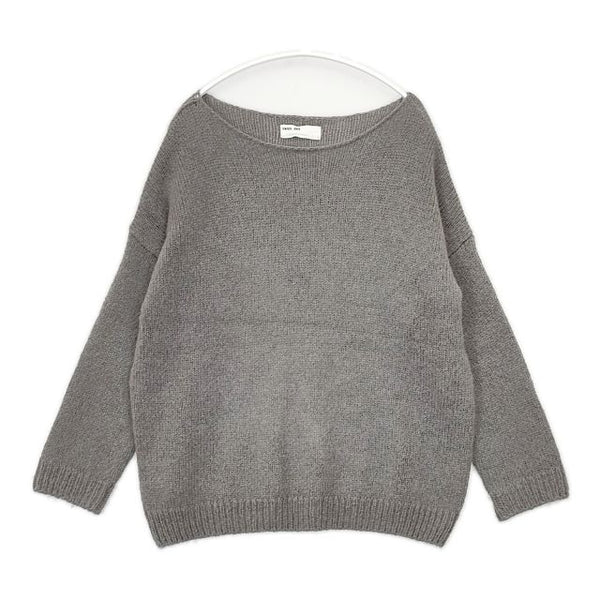 evam eva E233K081 mohair lily pullover モヘヤ プルオーバー 定価29700円 セーター ニット グレー レディース エヴァムエヴァ【中古】5-0927T∞