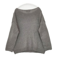 evam eva E233K081 mohair lily pullover モヘヤ プルオーバー 定価29700円 セーター ニット グレー レディース エヴァムエヴァ【中古】5-0927T∞