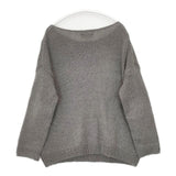 evam eva E233K081 mohair lily pullover モヘヤ プルオーバー 定価29700円 セーター ニット グレー レディース エヴァムエヴァ【中古】5-0927T∞