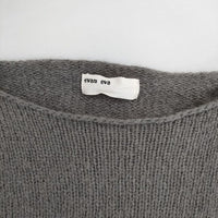 evam eva E233K081 mohair lily pullover モヘヤ プルオーバー 定価29700円 セーター ニット グレー レディース エヴァムエヴァ【中古】5-0927T∞