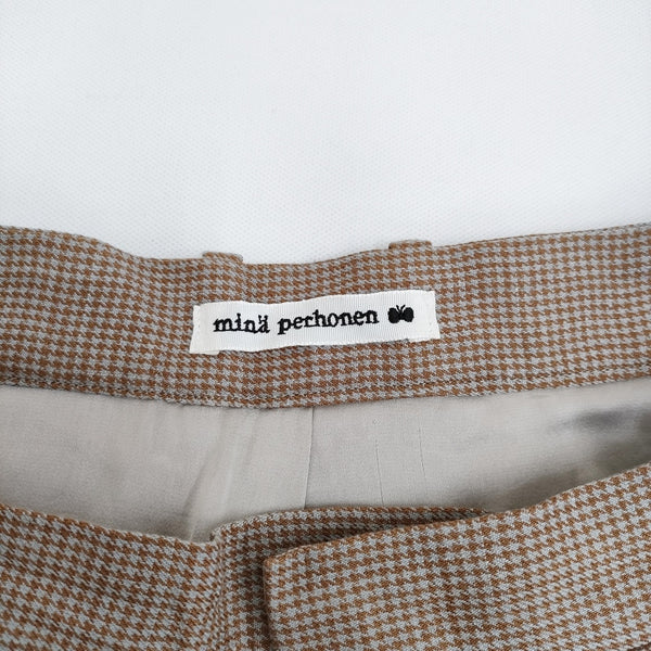 mina perhonen sunny hole 刺繍 リネン abs4552 サイズ36 千鳥格 mina perhonen sunny hole 刺繍 リネン abs4552 サイズ36 千鳥格