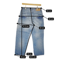 mina perhonen always リメイク加工 ma4115 サイズ38 コットンリネン デニムパンツ ブルー レディース ミナペルホネン【中古】5-0415G♪
