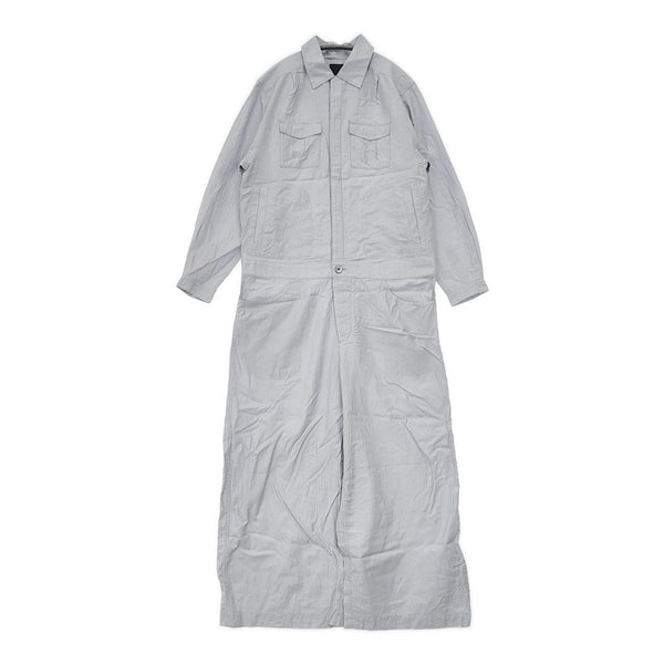 mina perhonen isle コンビネゾン ツナギ ai4506 サイズ38 コットンシルク オーバーオール ライトブルー レディース ミナペルホネン【中古】5-1021M△