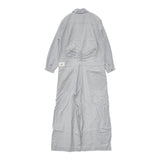 mina perhonen isle コンビネゾン ツナギ ai4506 サイズ38 コットンシルク オーバーオール ライトブルー レディース ミナペルホネン【中古】5-1021M△