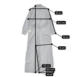 mina perhonen isle コンビネゾン ツナギ ai4506 サイズ38 コットンシルク オーバーオール ライトブルー レディース ミナペルホネン【中古】5-1021M△