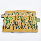mina perhonen/ほぼ日 path A6サイズ 刺繍 手帳カバー キャメル レディース ミナペルホネン/ほぼ日【中古】5-0630G∞