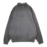 L.L.Bean ハーフジップトレーナー プルオーバー 裏起毛 254673 スウェット グレー メンズ エルエルビーン【中古】5-1009T∞